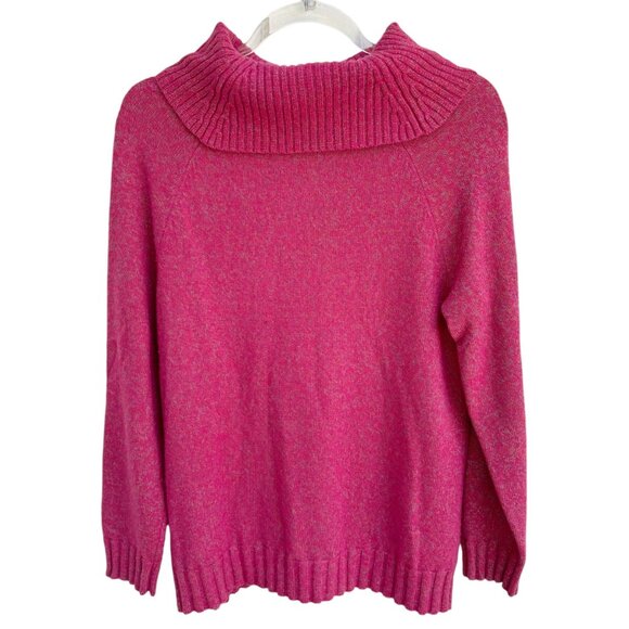 Talbots Womens Sweater Merino Wool Visit > Cowl Neck Pink - size Large - Picture 4 of 10